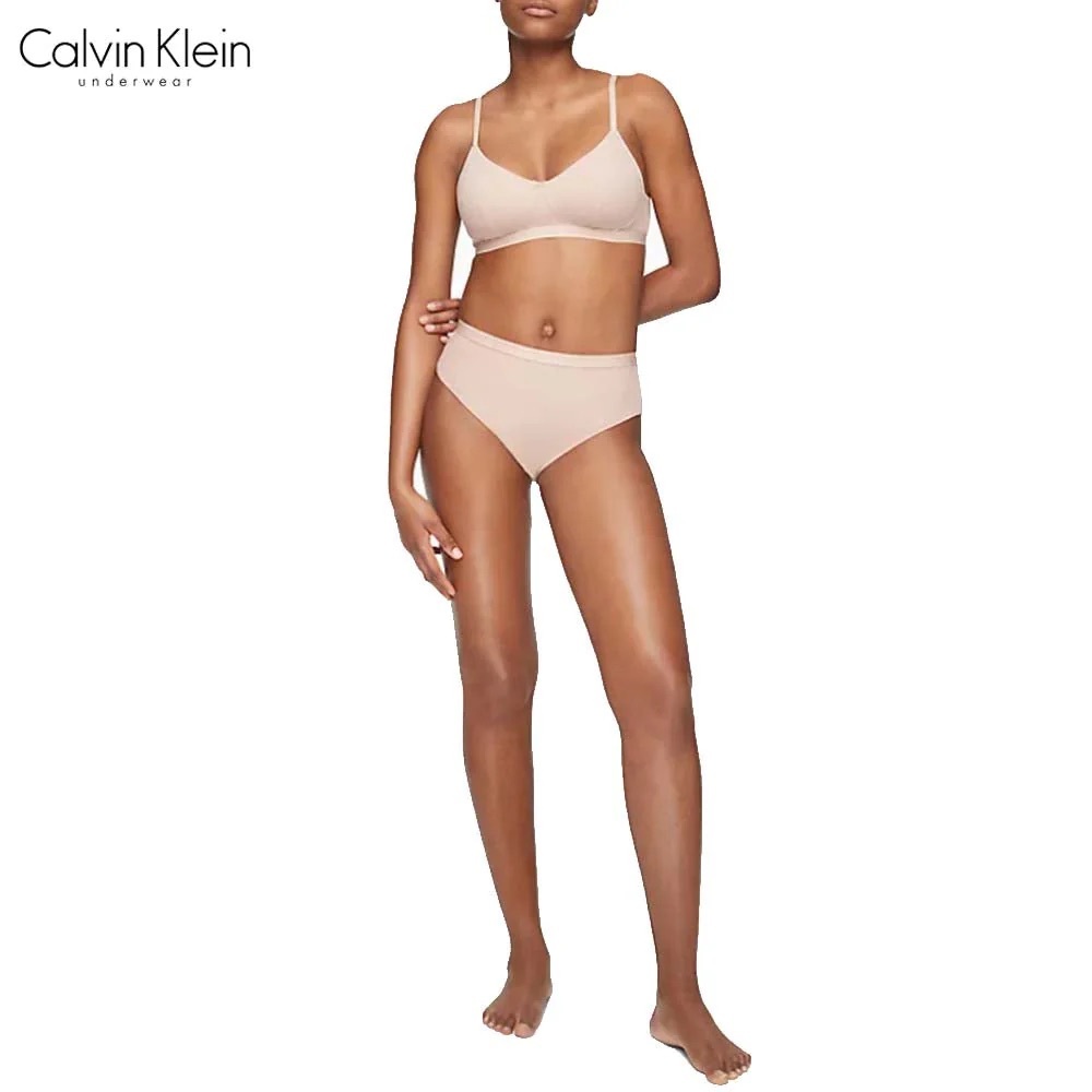 Pure Ribbed Lightly Lined Bralette, Small